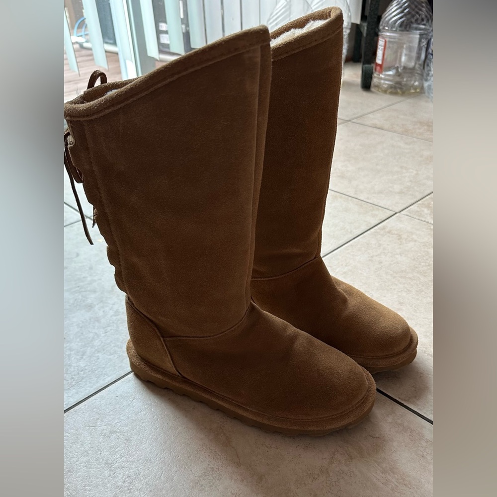 Bear paw suede boots